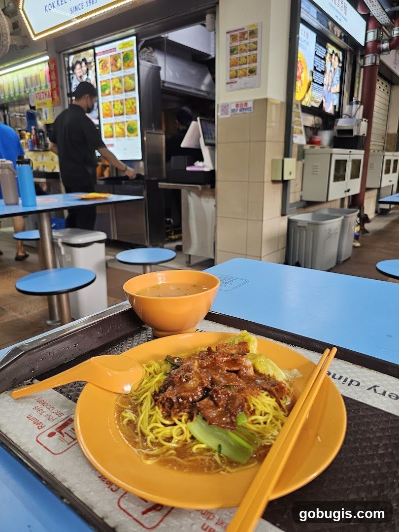 Noodles with Meat and Soup