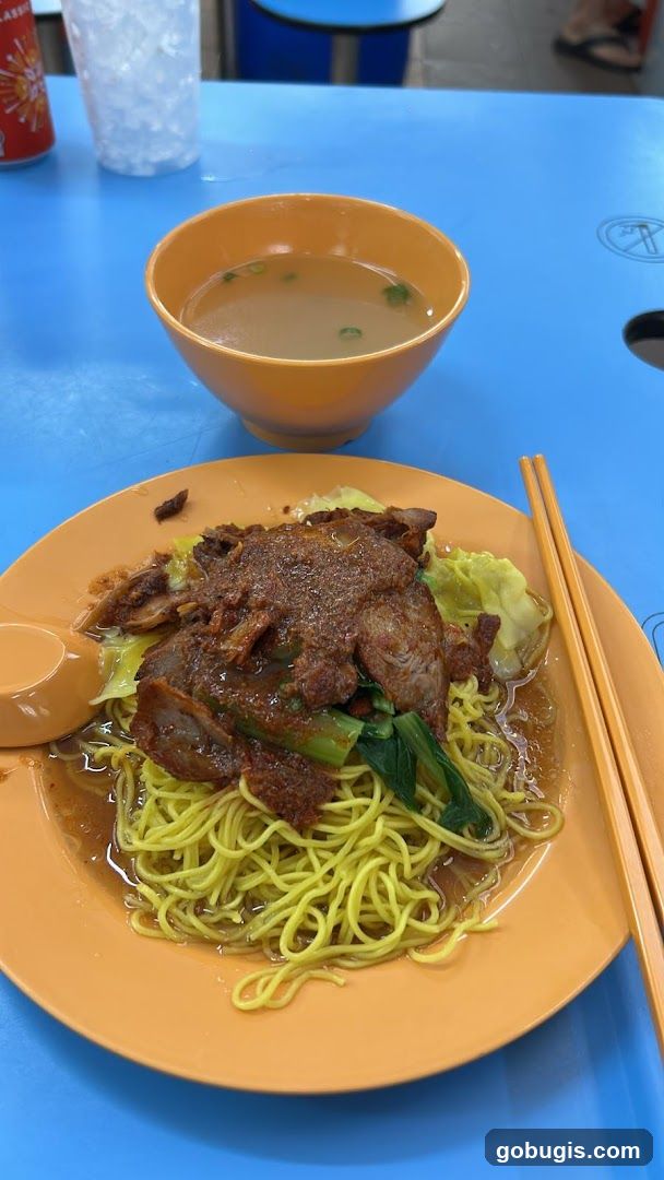 Noodles with Meat and Soup