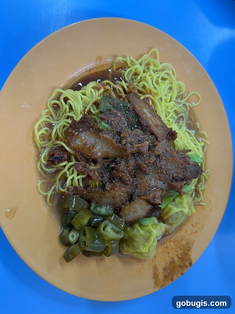 Noodles with Pork and Wontons