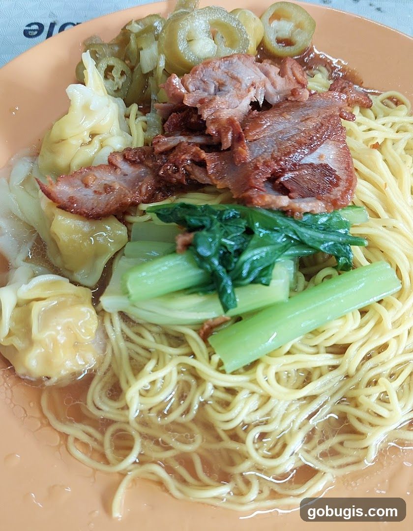 Wonton Noodles with Roasted Pork