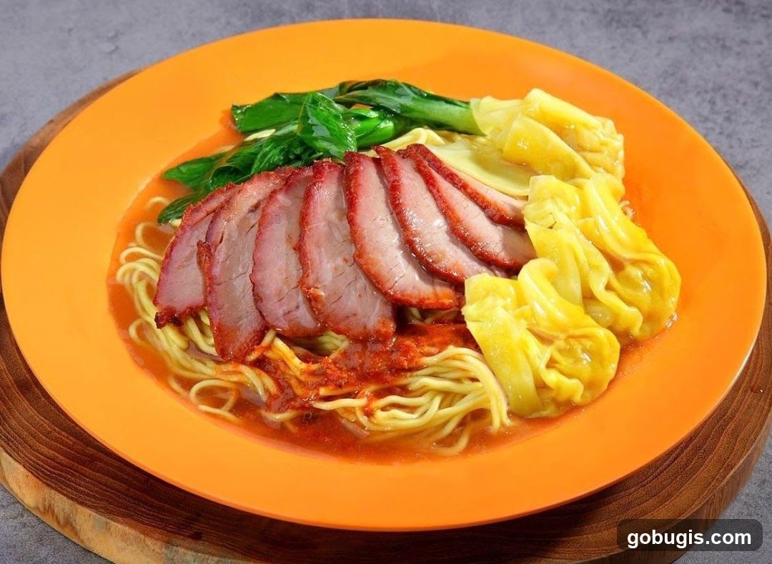 Char Siu Noodles with Wontons