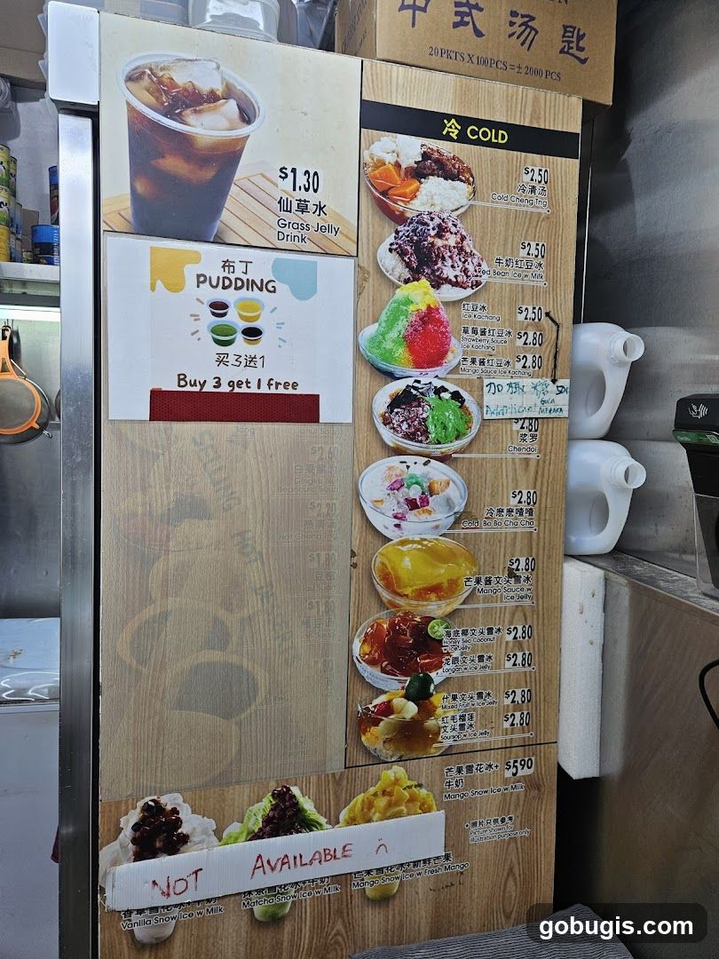Dessert Menu