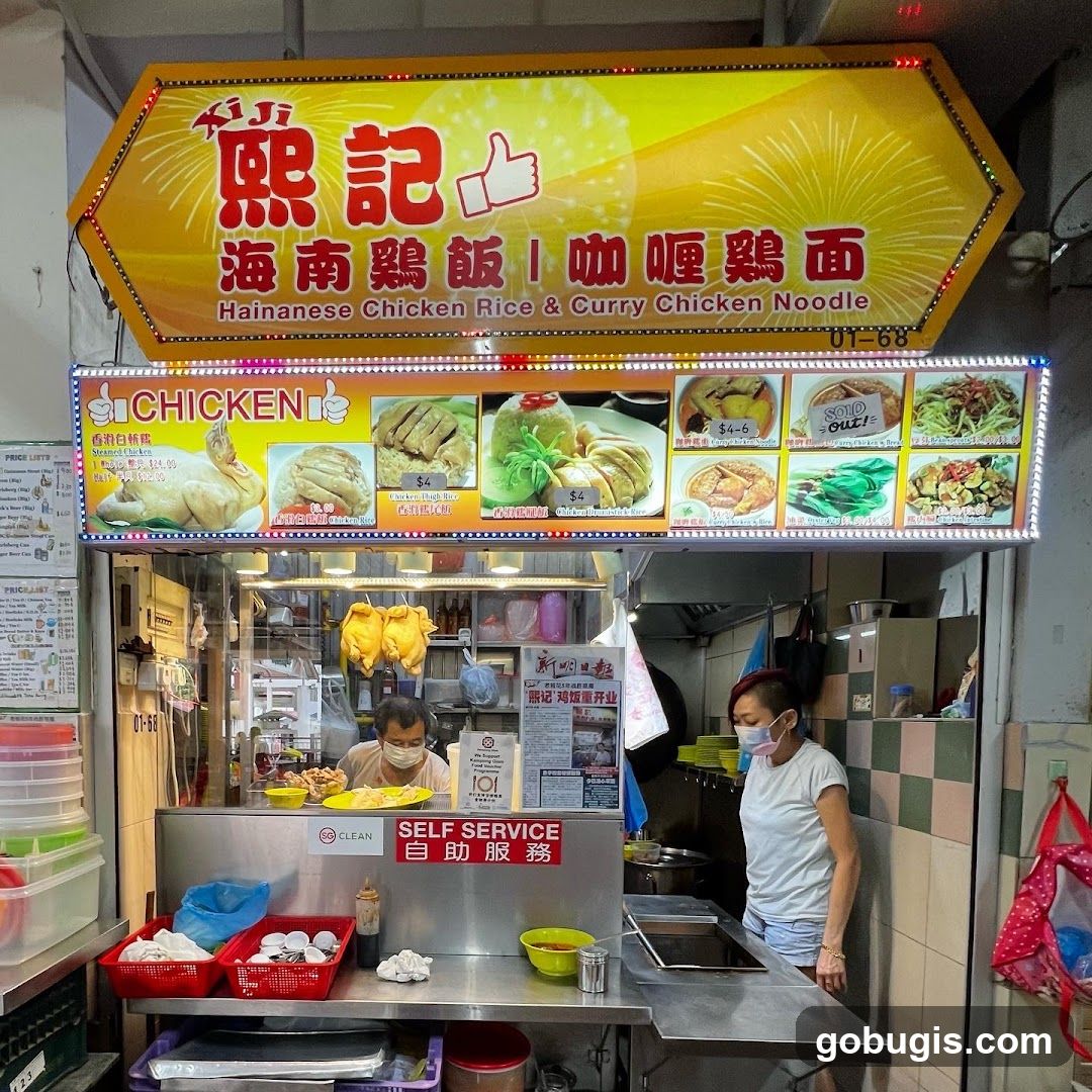 Hainanese Chicken Rice & Curry Chicken Noodle Stall