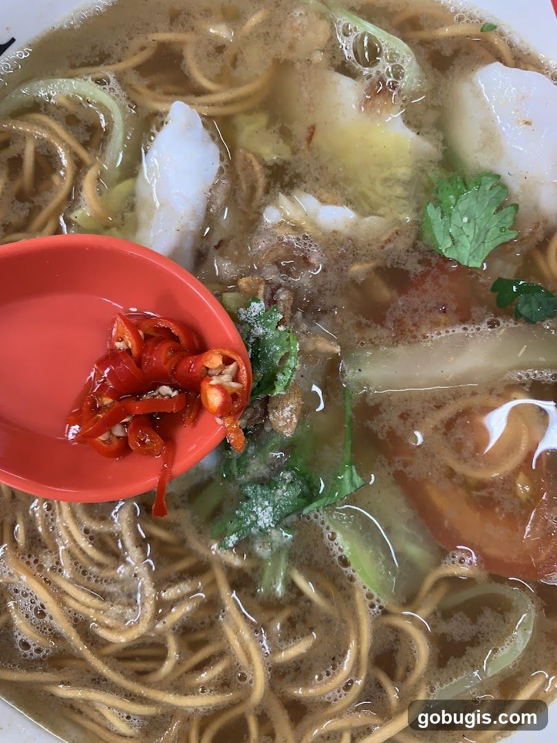 Noodle Soup with Chili