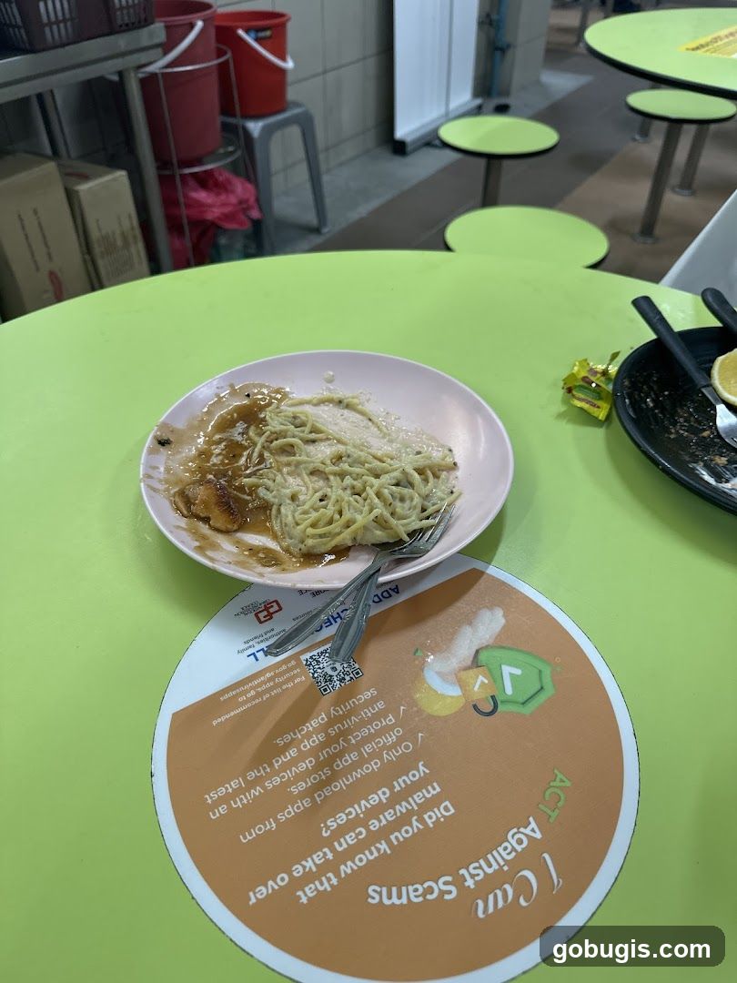 Food on a table