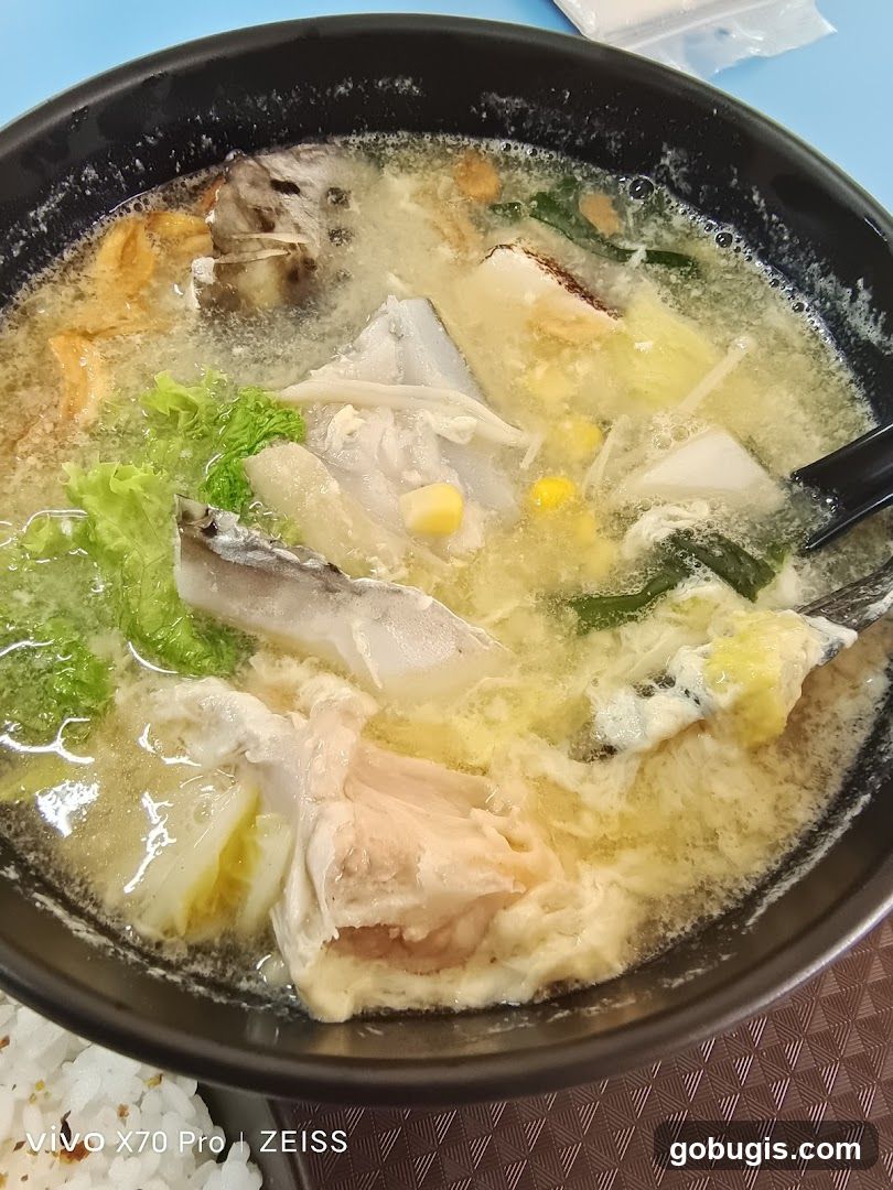 Fish Soup with Vegetables and Corn