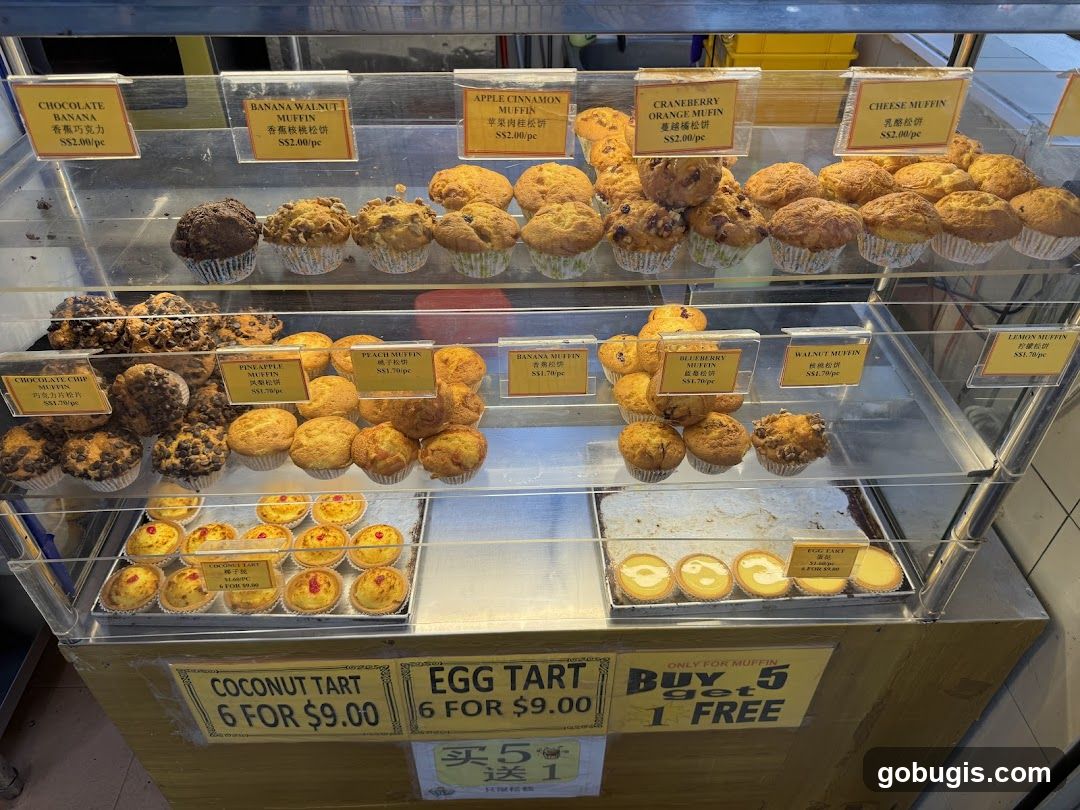 Muffins and Tarts Display