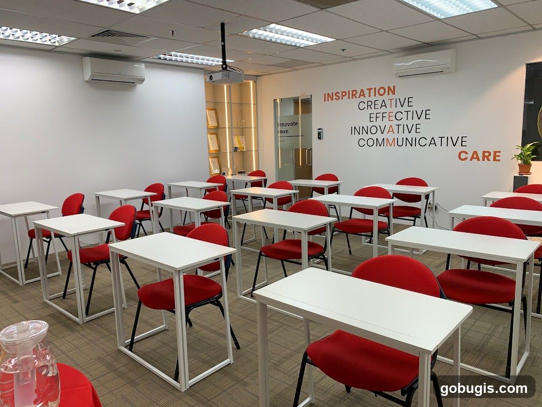 Classroom with motivational words