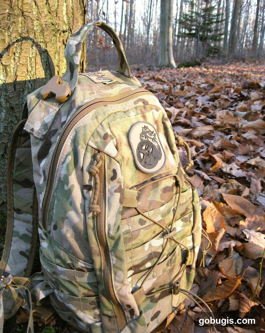 Camouflage Backpack in Forest