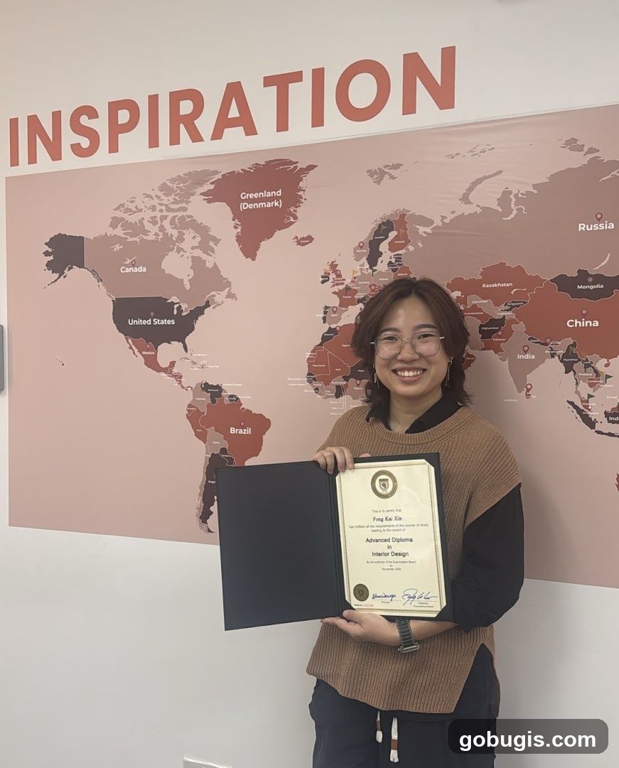 Woman holding a diploma