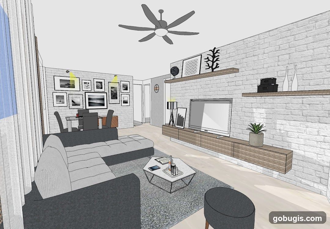 Living Room Rendering