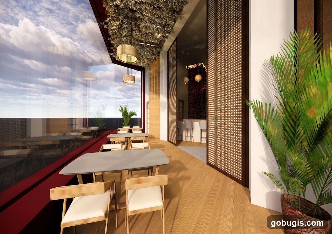 Modern Restaurant Terrace