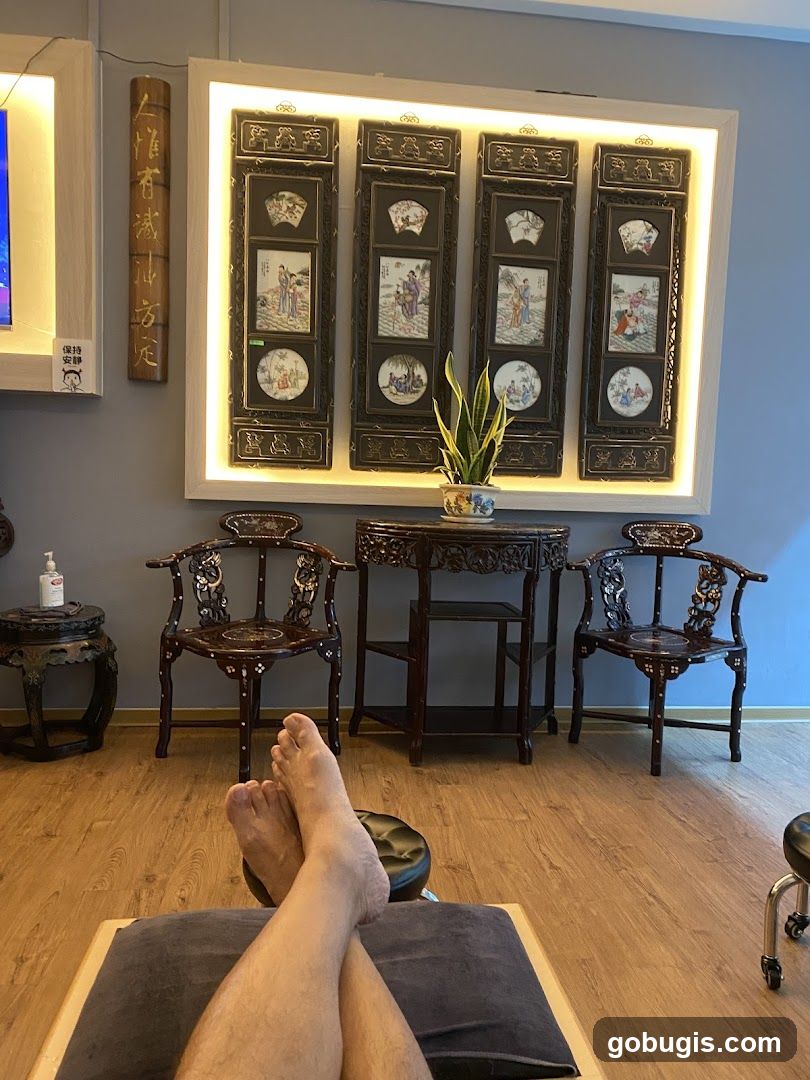 Relaxing Foot Massage Area
