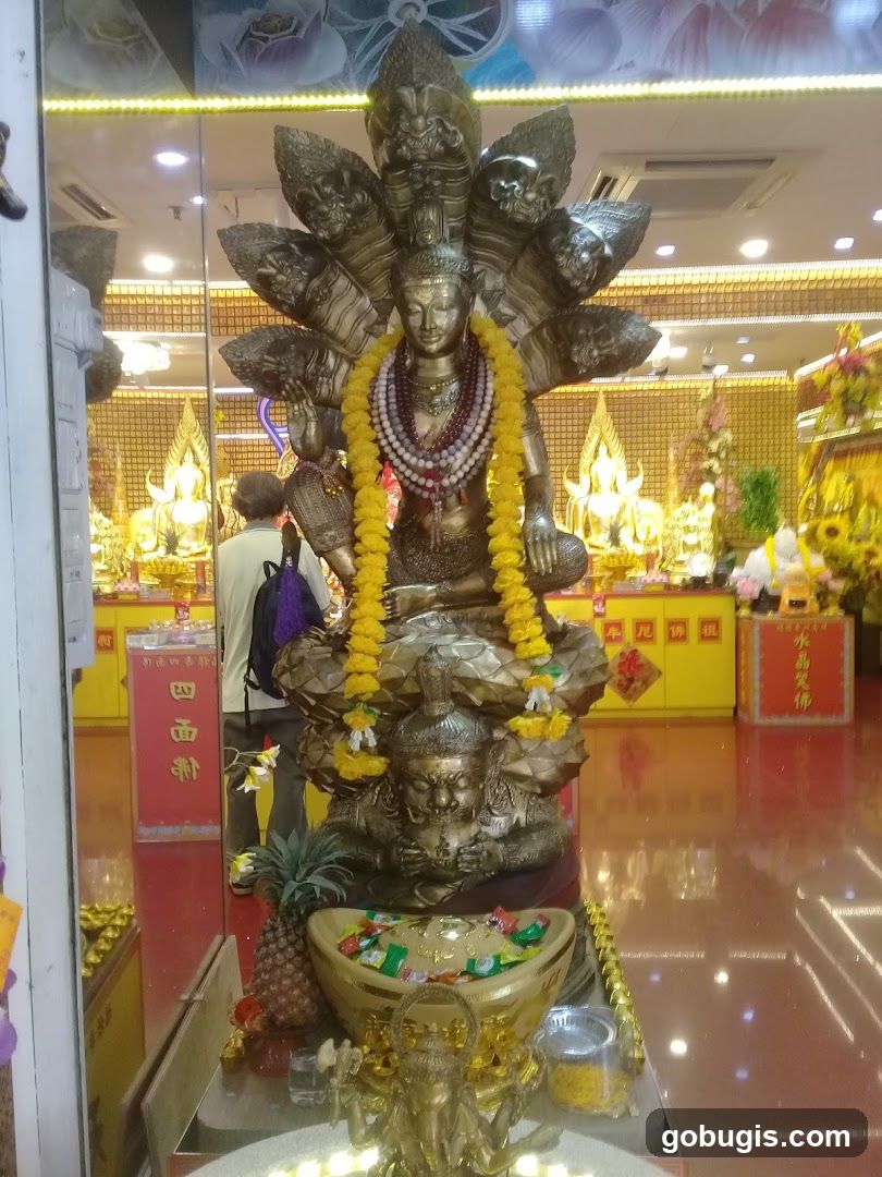 Buddhist Statues and Offerings