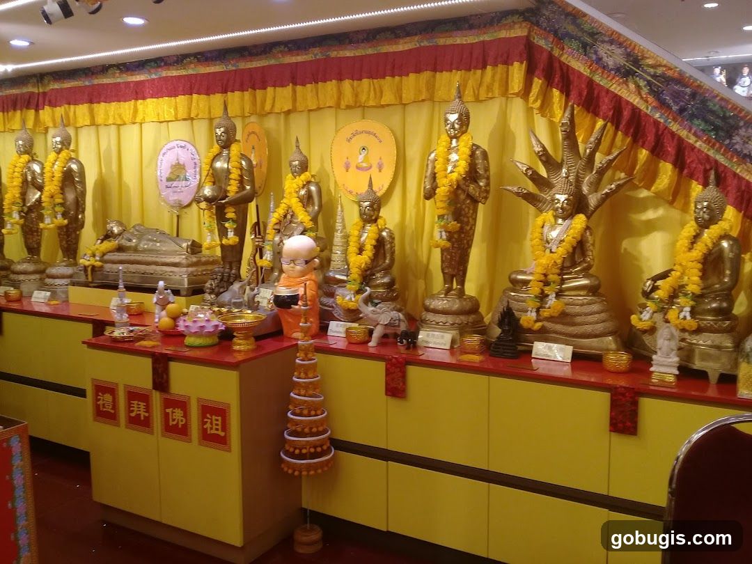 Buddhist Statues and Offerings