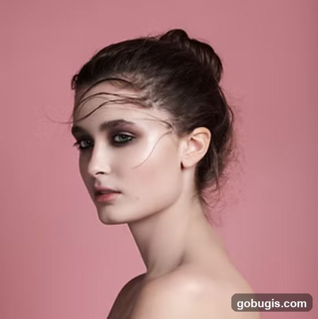 Model with Smoky Eyes