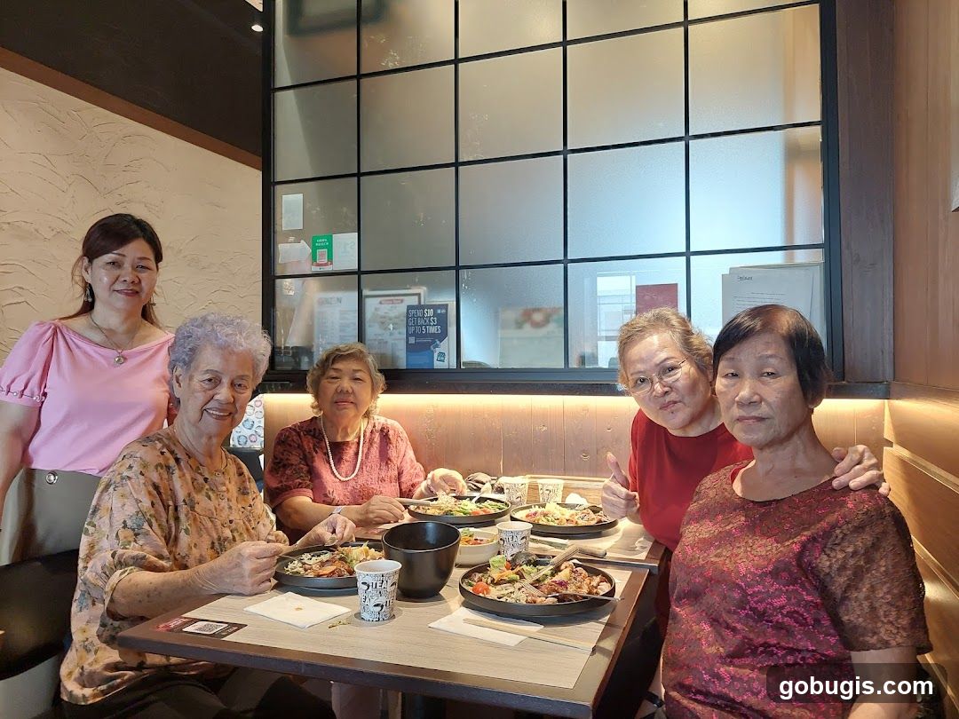 Group of people dining
