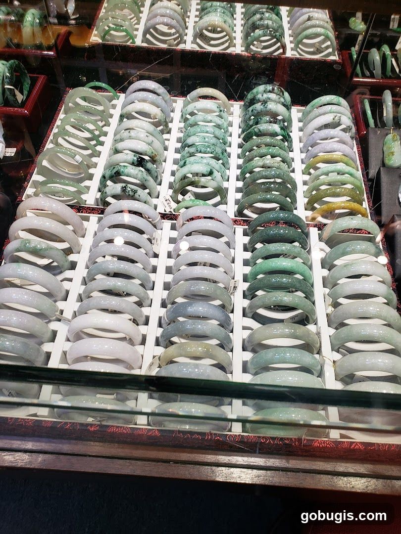 Jade Bracelets Display