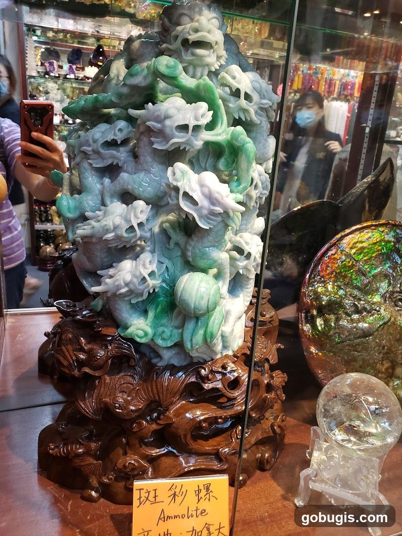 Jade Dragon Sculpture