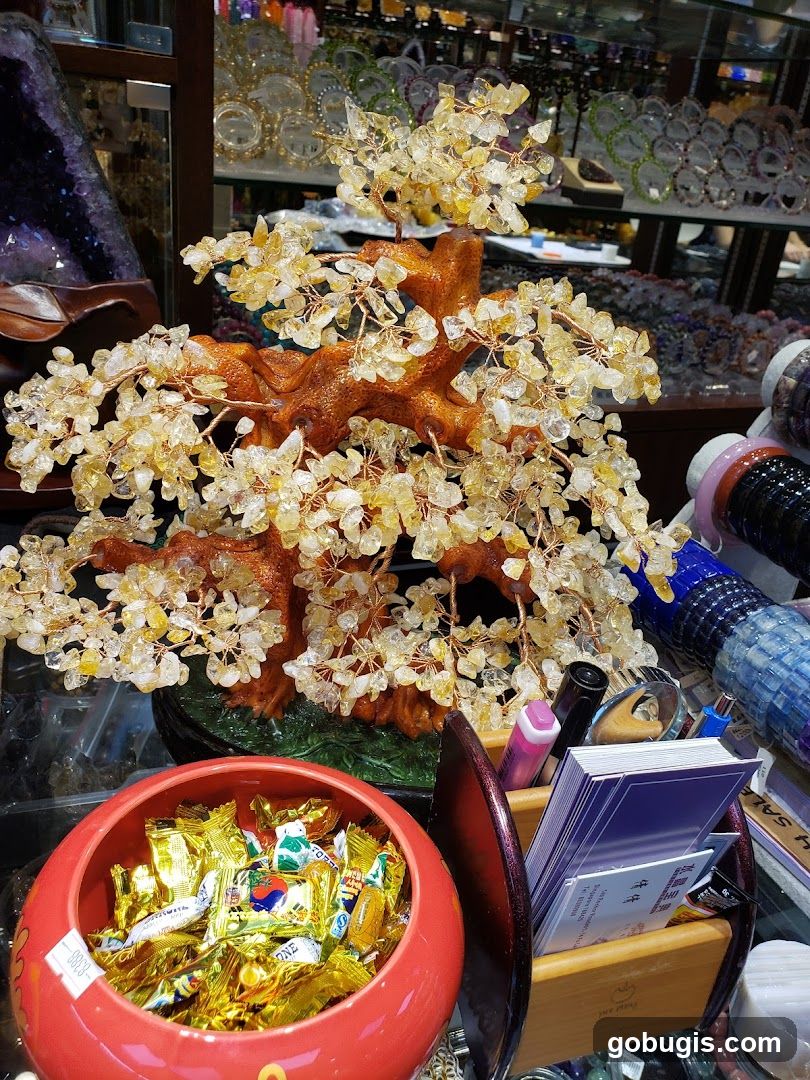 Crystal Tree and Candy Bowl