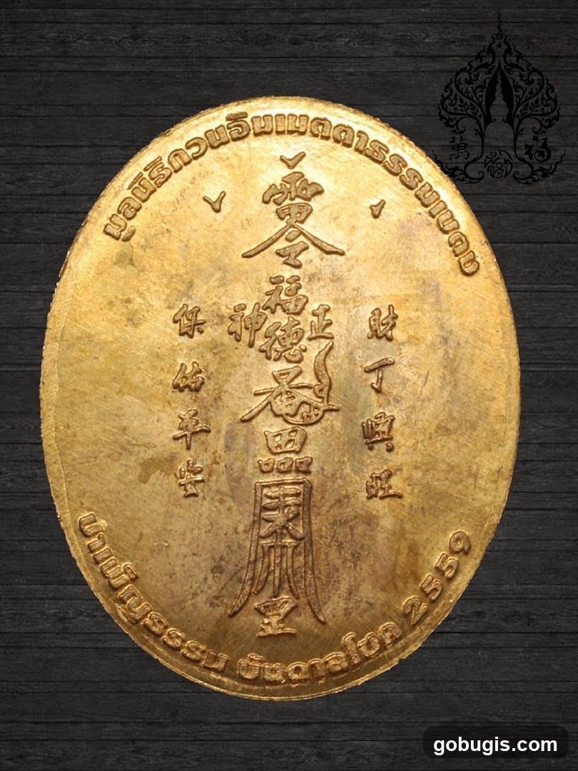 Amulet with Thai and Chinese inscriptions