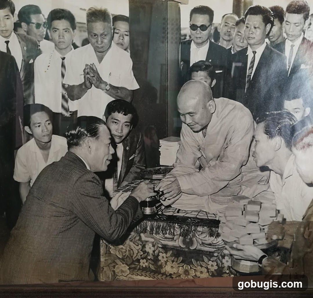 Group of men gathered around a table
