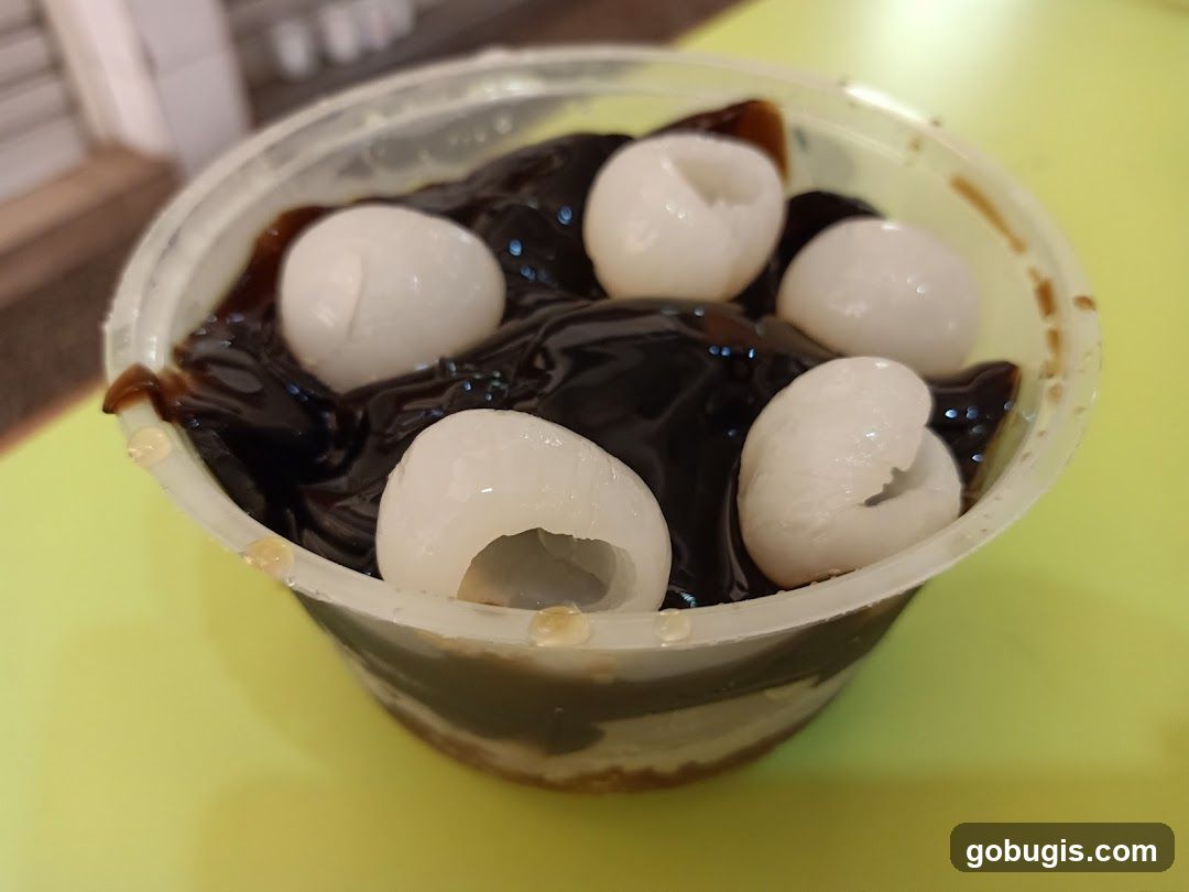 Grass Jelly with Lychee