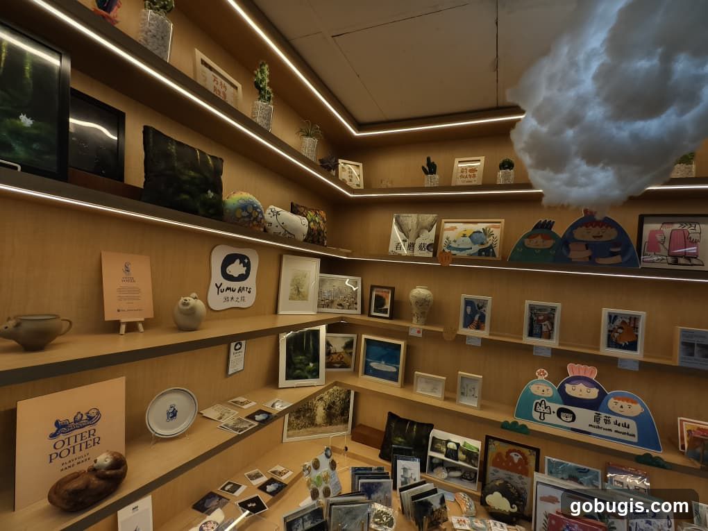 Artistic Display Shelves