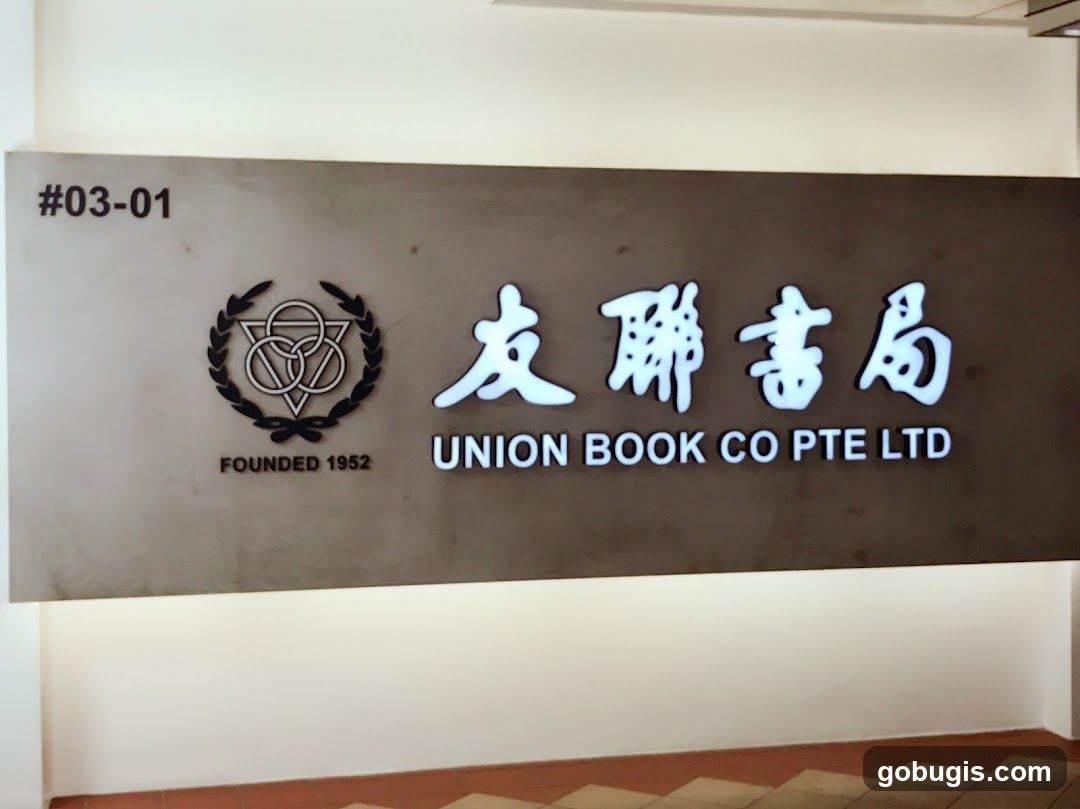 Union Book Co Pte Ltd Sign