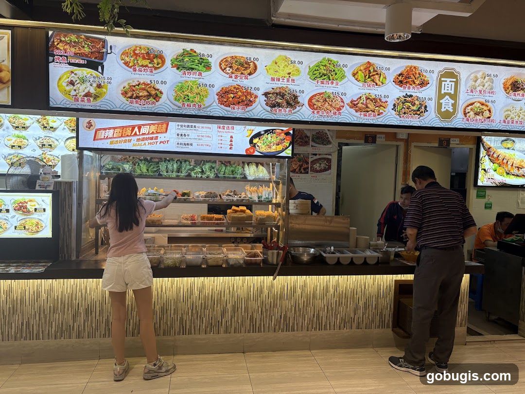 Food Stall with Menu Displays