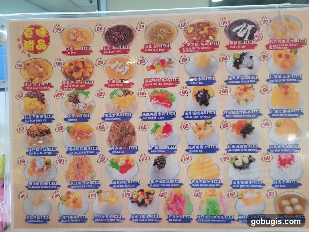 Dessert Menu