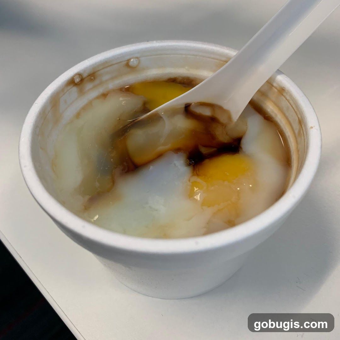 Soft-boiled eggs with soy sauce