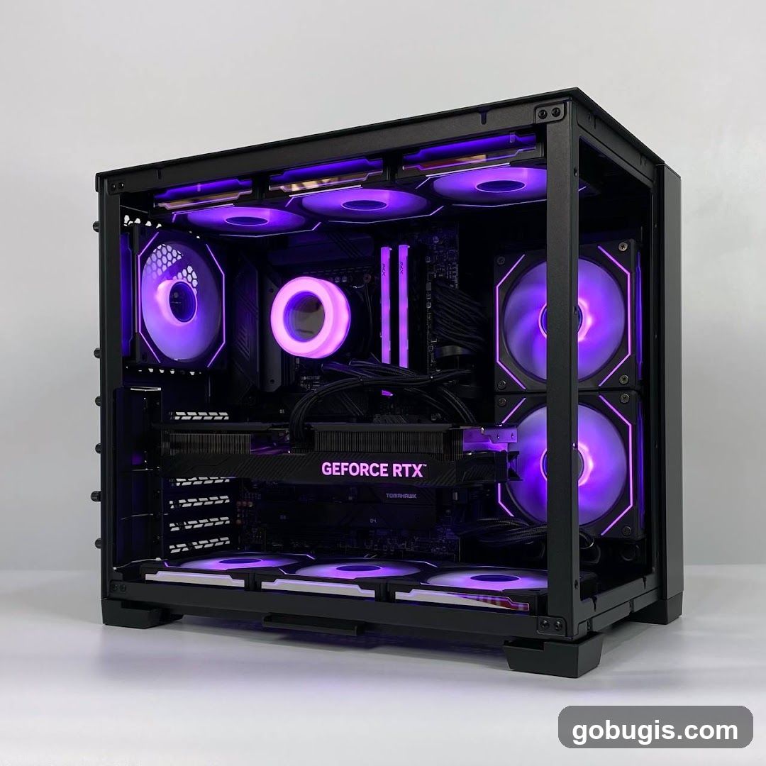 Custom Gaming PC with RGB Lighting