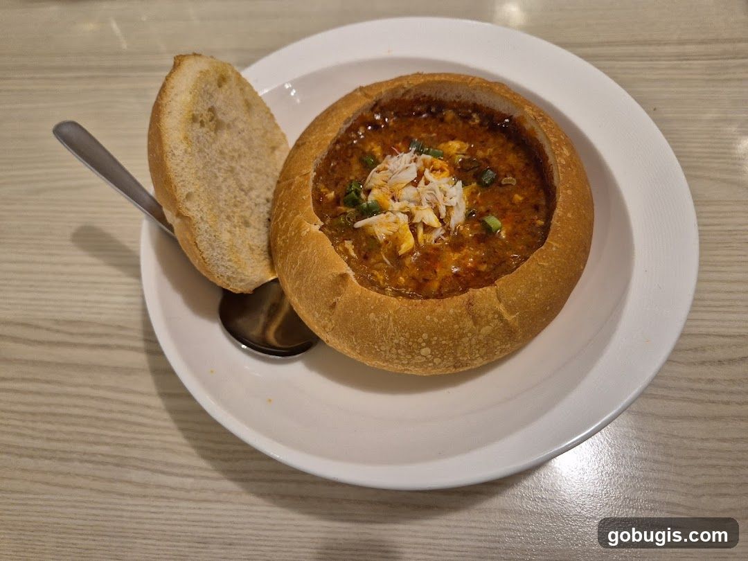 Crab Soup in a Bread Bowl