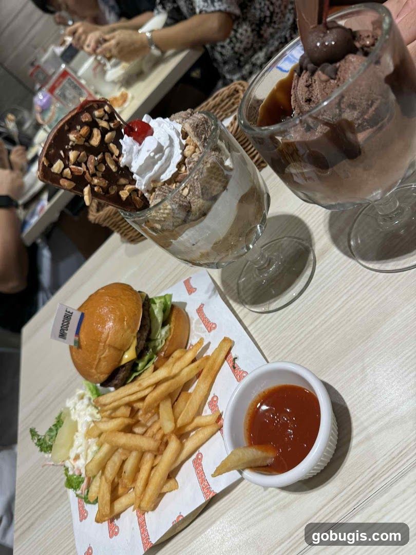 Burger and Desserts