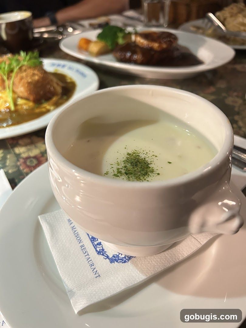 Creamy Soup with Garnish