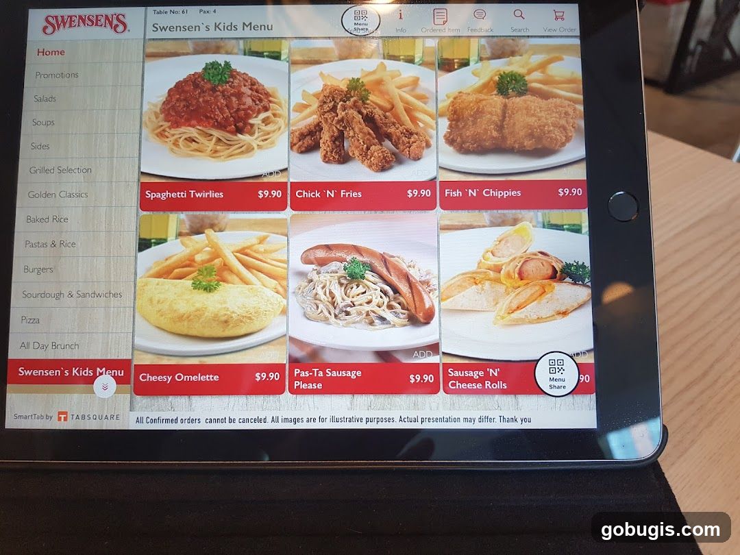 Swensen's Kids Menu