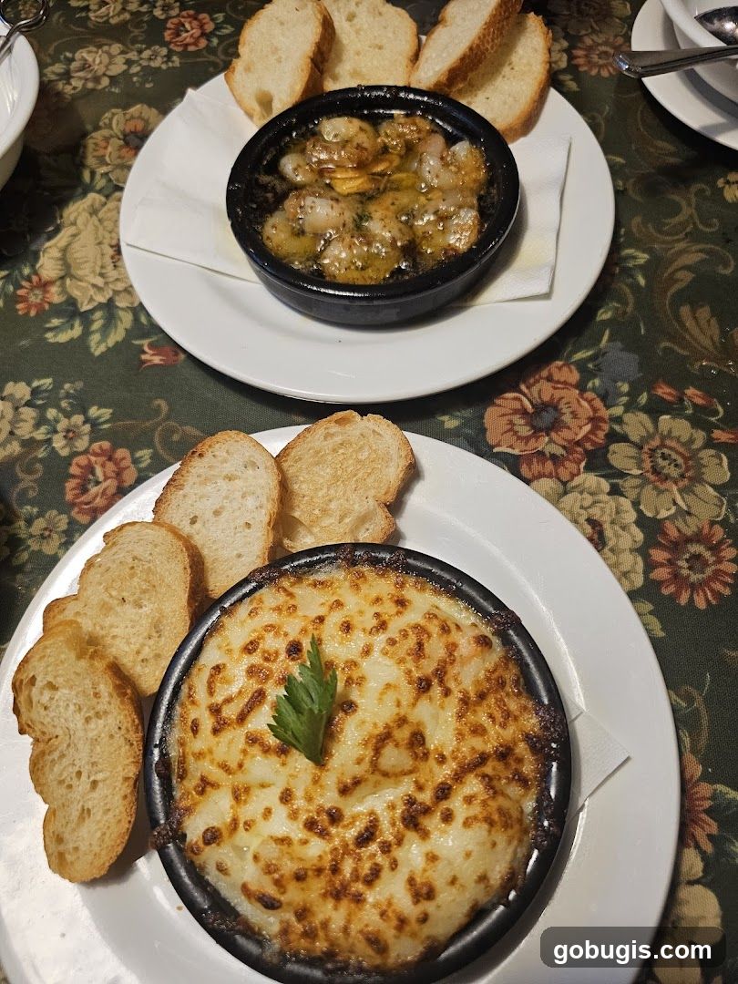 Shrimp Dishes with Bread