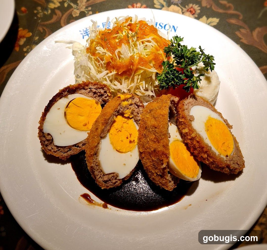 Scotch Eggs with Salad