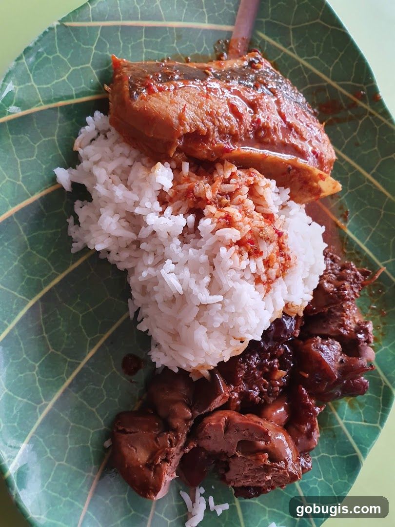 Plate of Rice with Meat and Fish