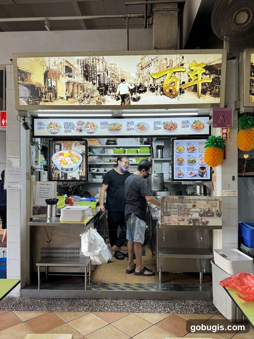 Food Stall with Menu Displays