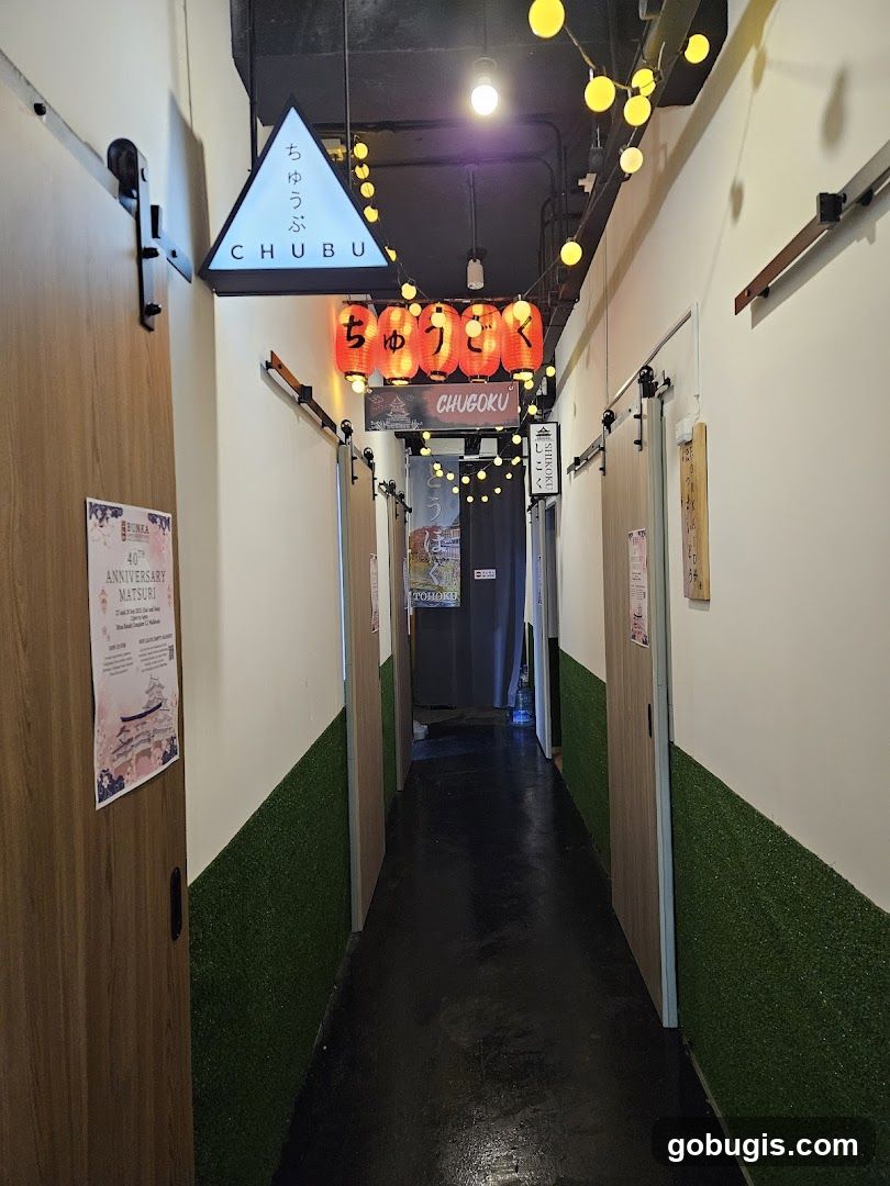 Japanese Restaurant Hallway
