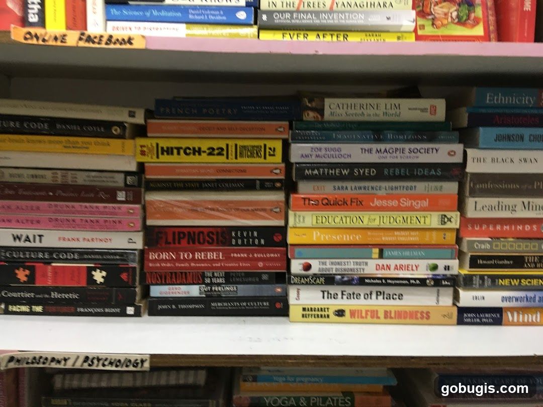 Books on Shelves