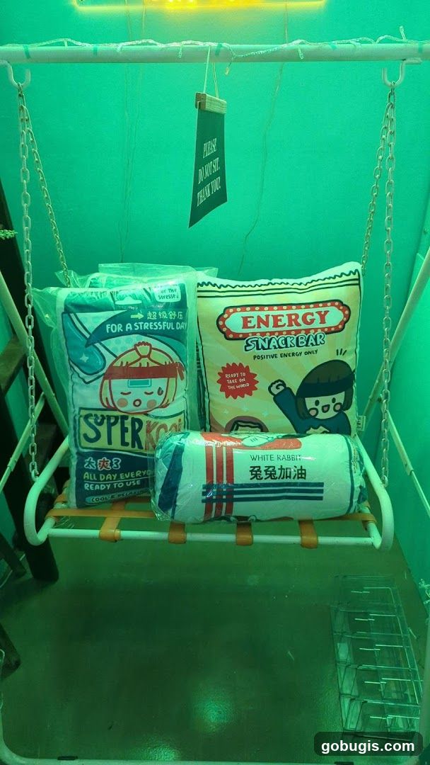 Pillows on a Swing