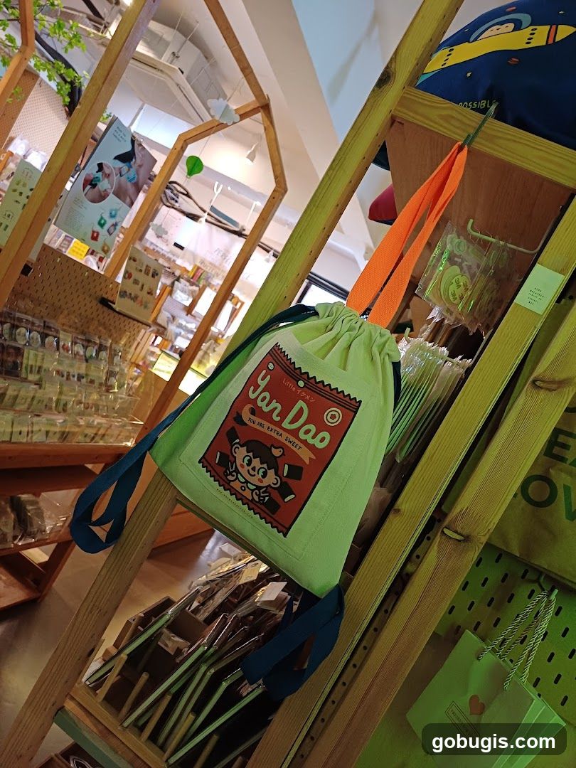 Drawstring Bag with Cartoon Design