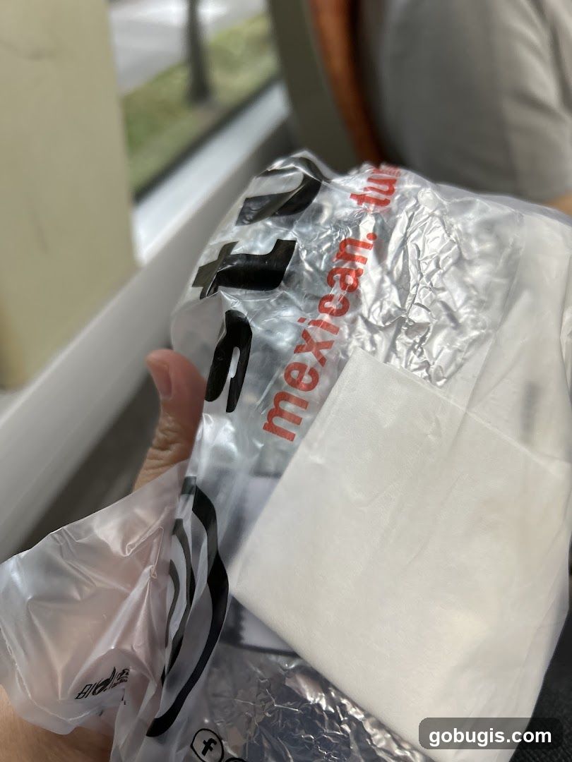 Food in a plastic bag