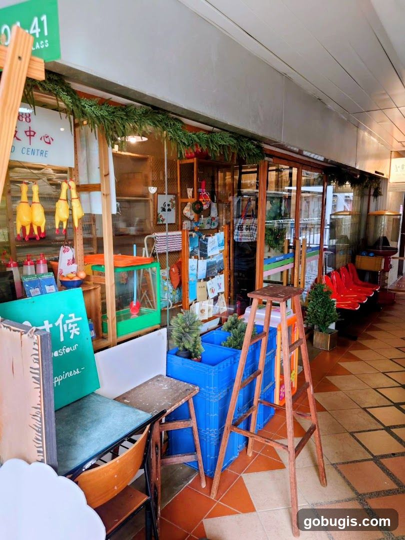 Storefront with Decorations and Items