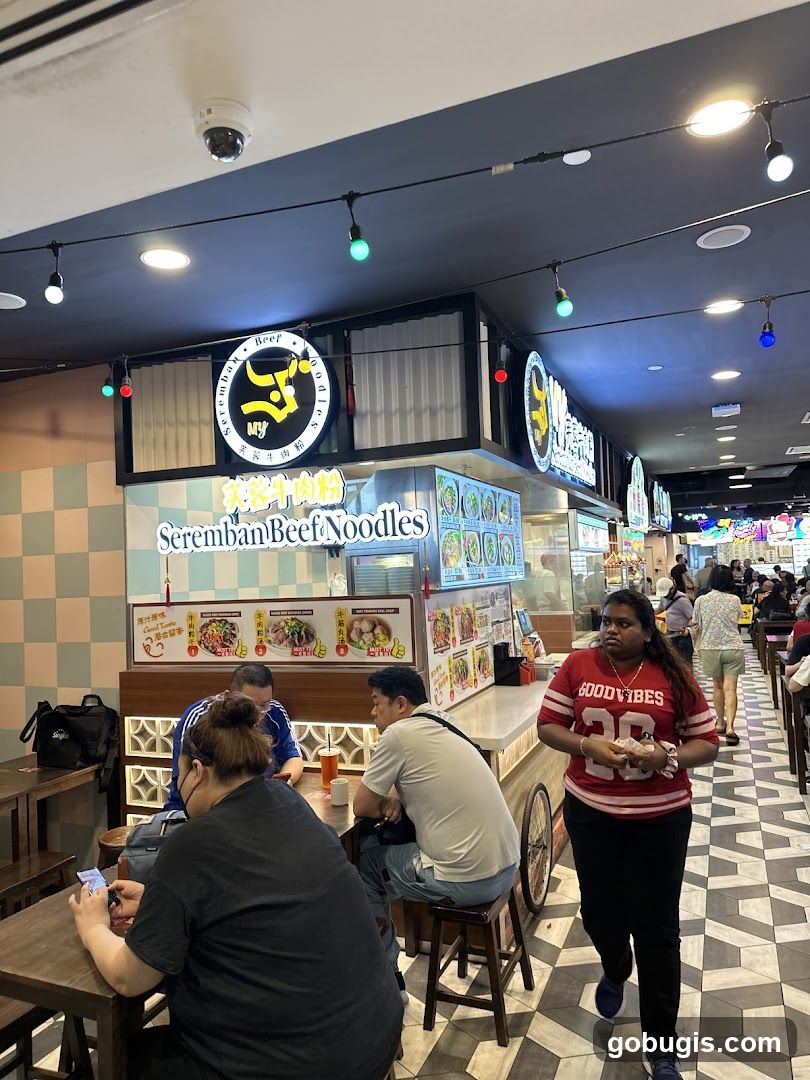 Food court with noodle stall