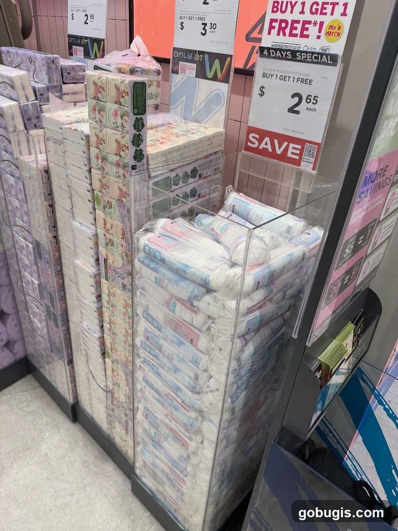 Promotional display of personal care items