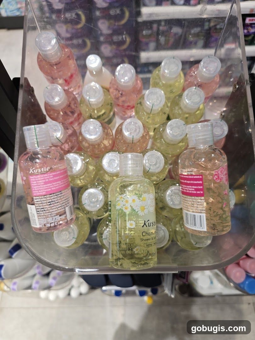 Bottles of Shower Gel
